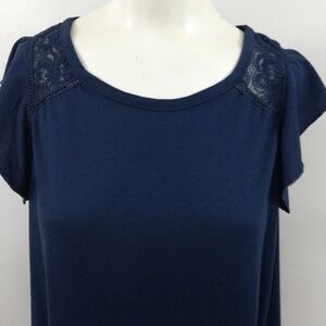 Cloud Chaser Knit Flutter Sleeve Top Size L